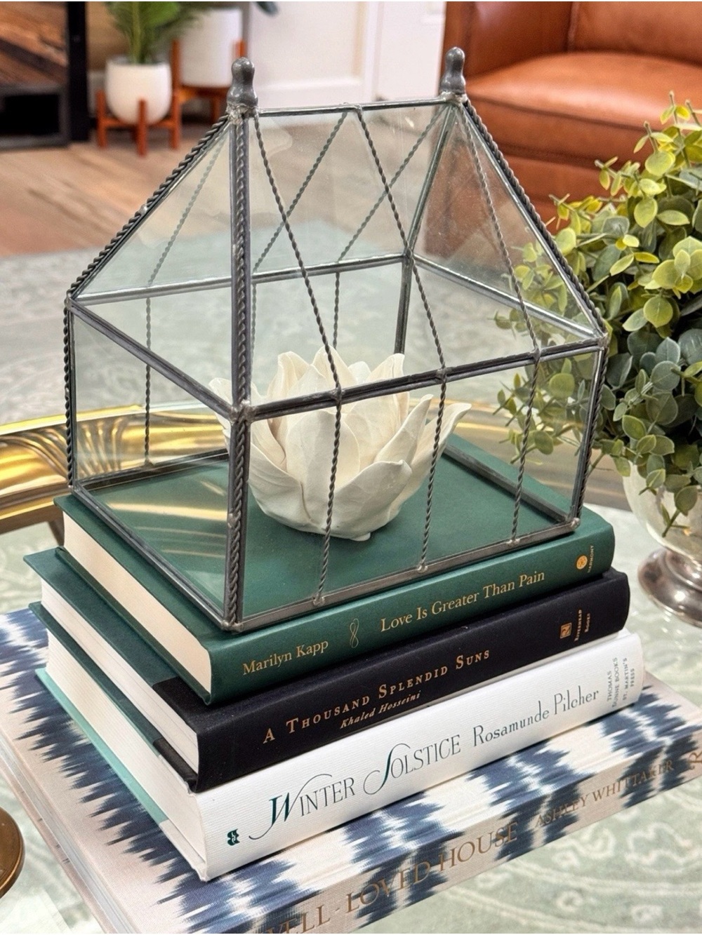 Vintage Glass and Metal Display Cloche Decorative Terrarium Cover Decor